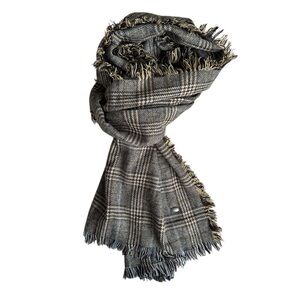 Ikks Men’s Plaid Scarf 84x24